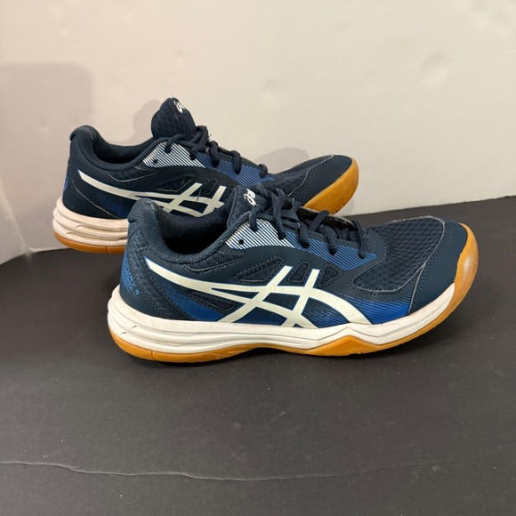 Asics Other - Asics Upcourt 5 Mens Navy Blue White Gum Sole Volleyball Shoes Sneakers Size 6.5